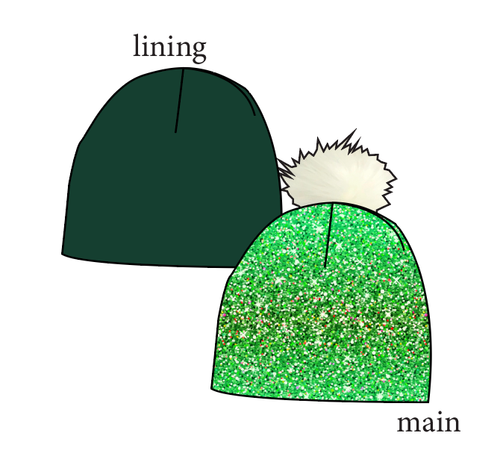 Celiac Glitter Slouchy Beanie (Reversible!)