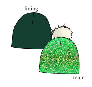 Celiac Glitter Slouchy Beanie (Reversible!)