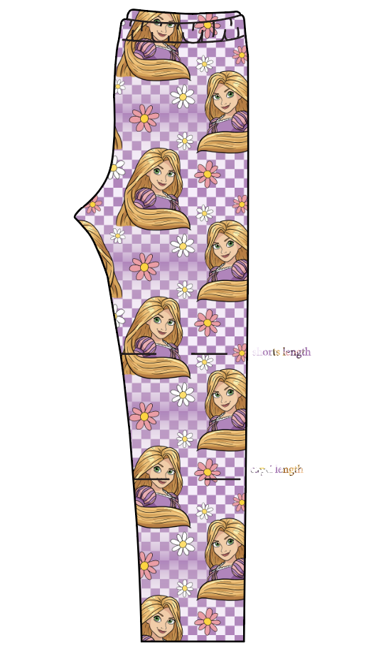 Tower Princess Check Basic Leggings