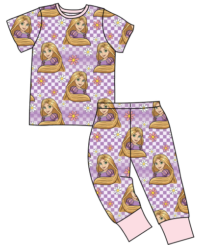 Tower Princess Check Basic Loungewear Set