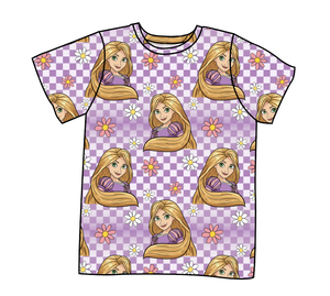 Tower Princess Check Basic Tee and Tank