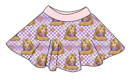 Tower Princess Check Circle Skirt