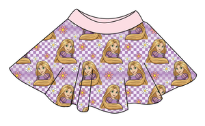Tower Princess Check Circle Skirt