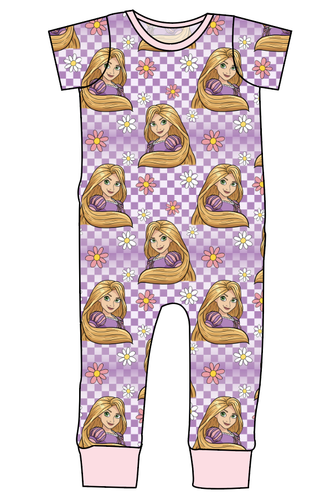 Tower Princess Check Emmett Pants And Shorts T-Shirt Romper