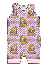 Load image into Gallery viewer, Tower Princess Check Emmett Pants And Shorts T-Shirt Romper