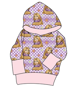 Tower Princess Check Grow With Me Hoodie (or Crewneck)