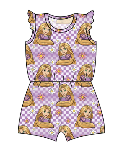 Tower Princess Check Ivy Summer Romper