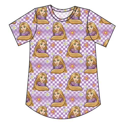 Tower Princess Check Ladies' Relaxed Tee