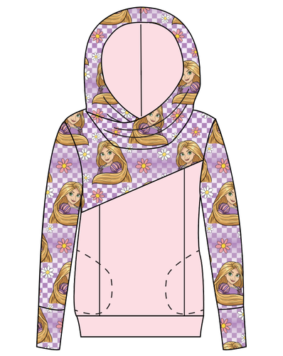 Tower Princess Check Ladies Hoodie
