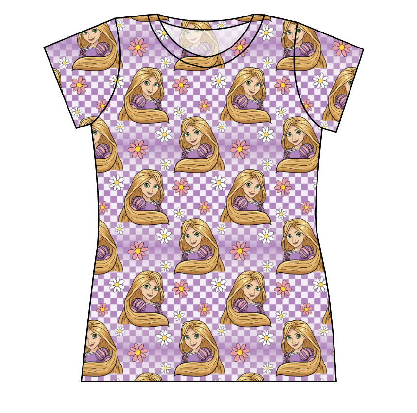 Tower Princess Check Ladies' Basic Tee