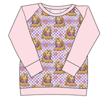 Load image into Gallery viewer, Tower Princess Check Ladies&#39; Classic Crewneck