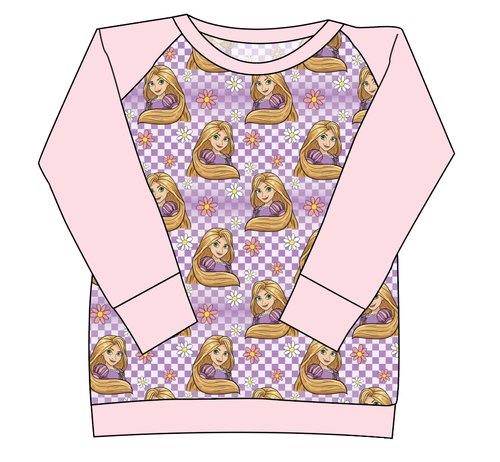 Tower Princess Check Ladies' Classic Crewneck