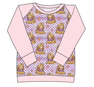 Tower Princess Check Ladies' Classic Crewneck