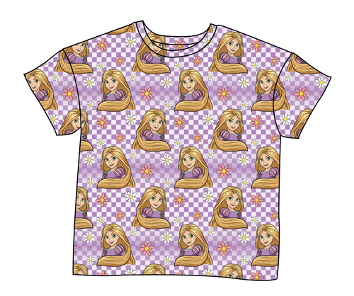 Tower Princess Check Ladies' Oversized Tee