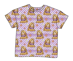 Tower Princess Check Ladies' Oversized Tee