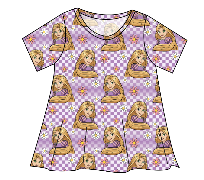 Tower Princess Check Ladies' Swing Tee