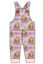 Load image into Gallery viewer, Tower Princess Check Overalls and Shortalls