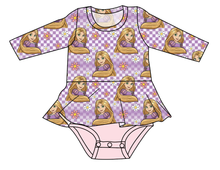 Load image into Gallery viewer, Tower Princess Check Peplum Top