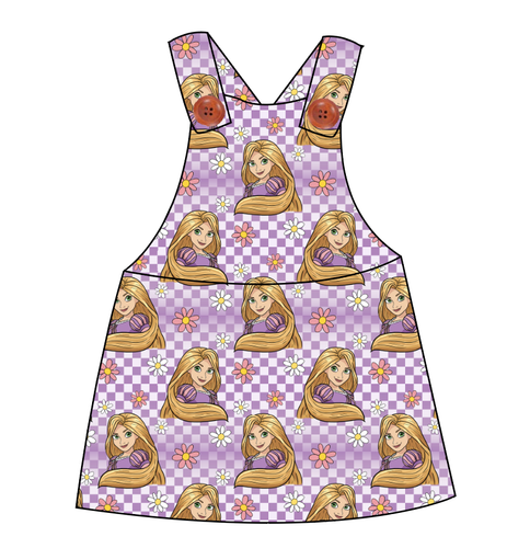 Tower Princess Check Skirt-Alls