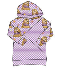 Load image into Gallery viewer, Tower Princess Check Classic Hoodie (or Crewneck)