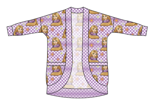 Tower Princess Check Ladies' Cocoon Cardigan