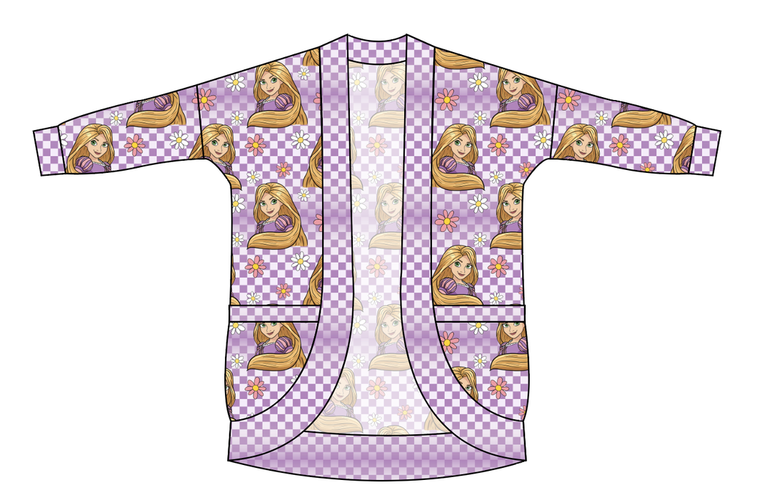 Tower Princess Check Ladies' Cocoon Cardigan