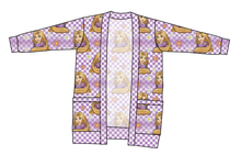 Load image into Gallery viewer, Tower Princess Check Ladies&#39; Grandpa Cardigan