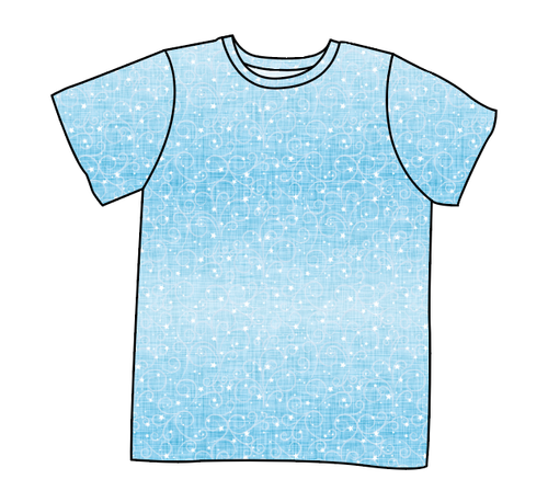 Soft Blue Swirls Basic Tee and Tank