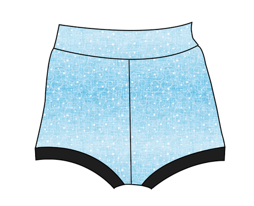 Soft Blue Swirls Bummies