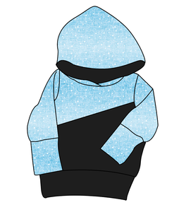 Soft Blue Swirls Grow With Me Hoodie (or Crewneck)
