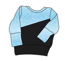 Load image into Gallery viewer, Soft Blue Swirls Grow With Me Hoodie (or Crewneck)