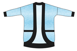 Soft Blue Swirls Ladies' Cocoon Cardigan