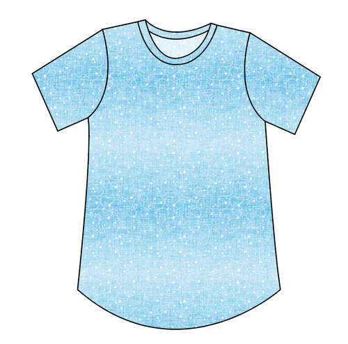 Soft Blue Swirls Ladies' Relaxed Tee