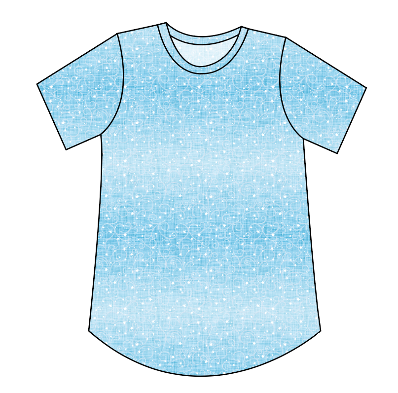 Soft Blue Swirls Ladies' Relaxed Tee