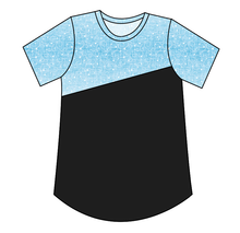 Load image into Gallery viewer, Soft Blue Swirls Kids&#39; Relaxed Tee