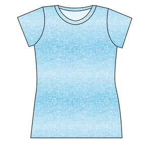 Soft Blue Swirls Ladies' Basic Tee