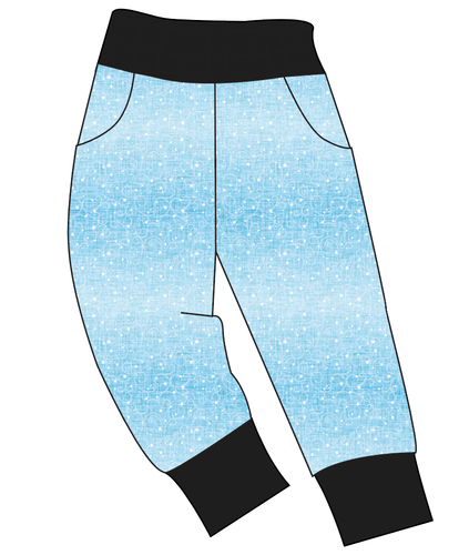 Soft Blue Swirls Mens' Joggers and Jogger Shorts