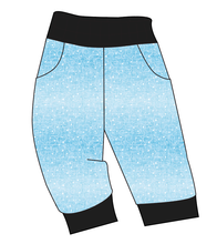 Load image into Gallery viewer, Soft Blue Swirls Ladies&#39; Joggers and Jogger Shorts