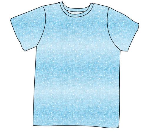 Soft Blue Swirls Mens' Tee