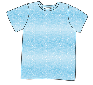 Soft Blue Swirls Mens' Tee