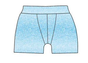 Soft Blue Swirls Mens' Boxer Briefs