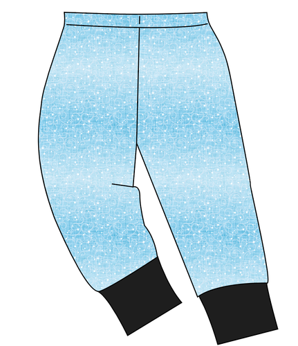 Soft Blue Swirls Mens' Lounge Pants