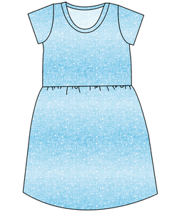 Soft Blue Swirls Ladies' Play Dress