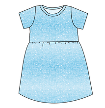 Load image into Gallery viewer, Soft Blue Swirls Play Dress