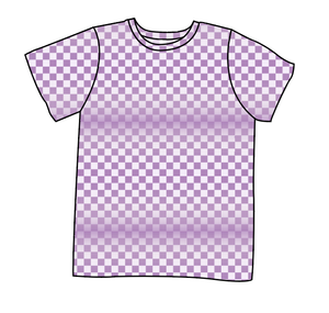 Purple Check Basic Tee and Tank