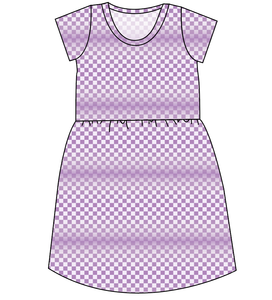 Purple Check Ladies' Play Dress