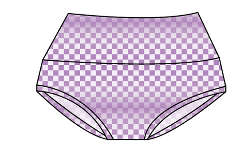 Purple Check Ladies' Underwear