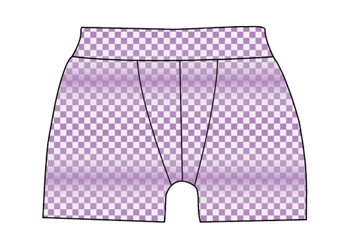 Purple Check Mens' Boxer Briefs