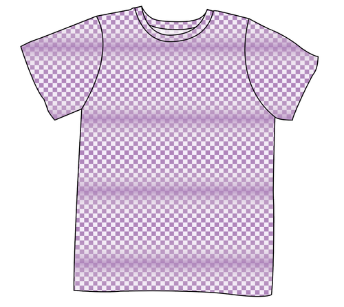 Purple Check Mens' Tee