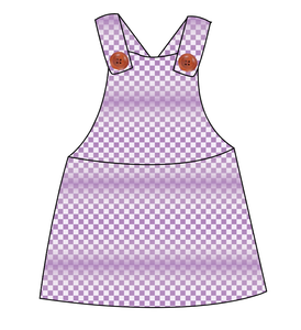 Purple Check Skirt-Alls
